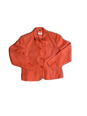 Blazer chaqueta de vestir de negocios para mujer talla 10 de lino irlandés Talbots Foto 1 de 4