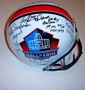 ANDRE TIPPETT,FRANK GIFFORD,GALE SAYERS 20 SIGS JSA/COA SIGNED FULL SIZE HELMET - Picture 1 of 4