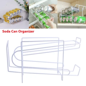 Soda Beer Coke Can Dispenser Refrigerator Beverage Rack Storage Holder Fridge - Picture 1 of 10