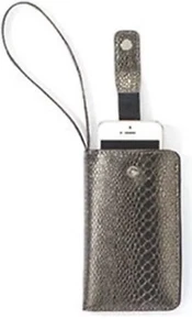 Avon PHONE-HOLDER party-wallet+Zip WRIST-STRAP In Beautiful Snake-effect. - Picture 1 of 4