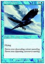 4x Storm Crow MTG 7th Edition NM Magic Regular