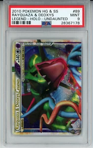 2010 POKEMON UNDAUNTED RAYQUAZA & DEOXYS LEGEND BOTTOM #89 PSA 9 MINT #28367178 - Picture 1 of 2