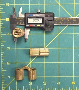 SOSS HINGE 14MM 9/16" BARREL HINGE SOLID BRASS Lot#1085 - Picture 1 of 7