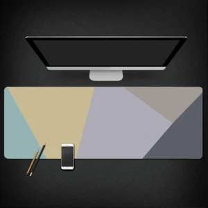 Cool Large Polygon Gaming Mouse Pad gamer 80x30cm Play Mat Minimalist Style - Picture 1 of 6