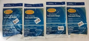 Lot of 4 Packs Micro Filtration 12 total Vacuum Cleaner Bags for Kenmore - Picture 1 of 6