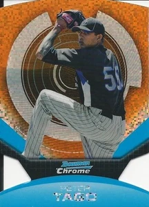 2011 Bowman Cromo Peter Tago RIFRATTORE #/99 San Paolo Santi - Foto 1 di 3
