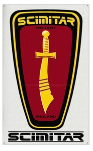 RELIANT SCIMITAR METAL SIGN. - Picture 1 of 1