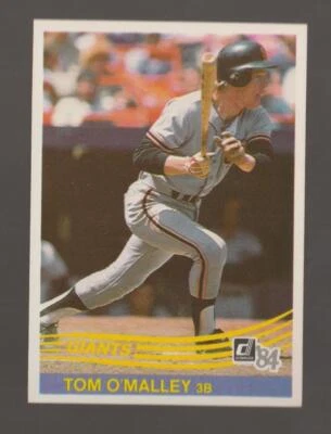 1984 Donruss Tom O'Malley San Francisco Giants #601 Near Mint or Better - Image 1 of 2