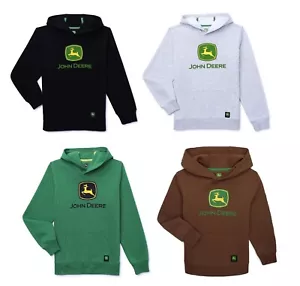 John Deere Boys Graphic Fleece Long Sleeve Hoodie - Picture 1 of 5