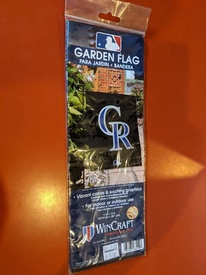 MLB Colorado Rockies Baseball Official 11" X 15" Garden Flag Indoor/Outdoor NIP - Image 1 of 2