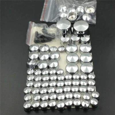 For 2007-2012 Harley Davidson Softail Twin Cam Chrome Bolts Toppers Caps Set - Image 1 of 4