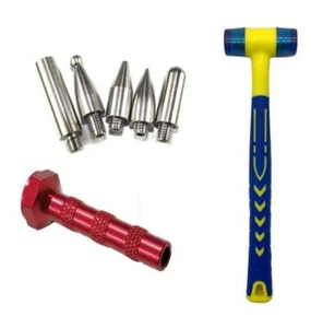 Paintless Dent Removal Tool,Dent Removal Tool,Dent Removal Hammer with 5 Heads - Foto 1 di 6