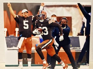 Ronnie Harrison Signed Browns 11x14 Photo COA - Picture 1 of 4