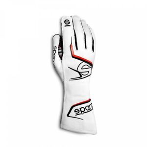 Sparco Racing Rally Race & Kart Gloves ARROW (FIA Approved) white - size 9