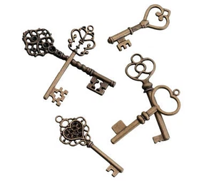 24 ct. Chiavi Bronzo Vintage - Foto 1 di 1