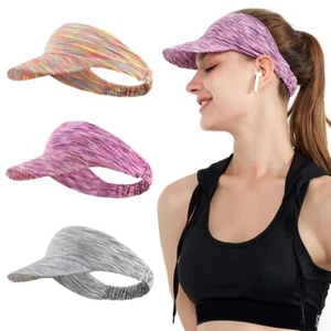 Summer Tie Dye Lightweight Foldable Sports Hat Beach Cap Sun Visor Quick Dry - Bild 1 von 17