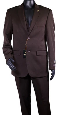 TRAJE DE LUJO PARA HOMBRE DE FALCONE 3869-208 REGULAR O GRANDE CONJUNTO DE 3 PIEZAS ORG. $399 Foto 1 de 4