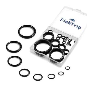 60 Pack 12 Sizes Ceramic Fishing Rod Guide Rings Replacement Kit Eyelet Repair - Picture 1 of 6