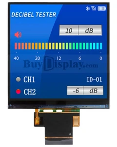 Square 3.92 inch 320x320 IPS TFT LCD Display SPI Interface - Picture 1 of 9