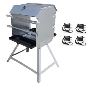 Mutzbratengrill mit 4 Spießen für 52 Portionen mit 4 Motoren Braten Hähnchen - Picture 1 of 1