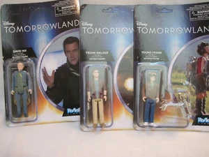 3 Disney Tomorrowland Posable Action Figures Unpunched -Nix, Clark & Young Frank - Picture 1 of 4