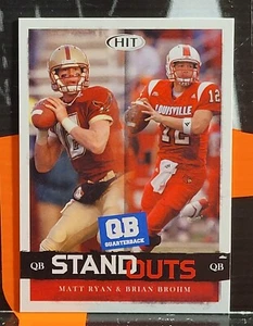 2008 SAGE HIT ** MATT RYAN / BRIAN BROHM ** #63 QB STANDOUTS - Picture 1 of 2