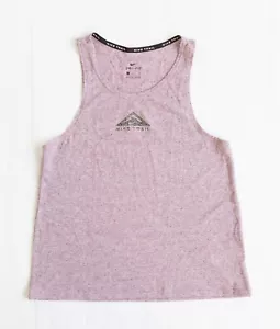 Women's Size S Nike Trail Dri-Fit Dusty Pink Active Wear Gym Running Singlet EUC - Picture 1 of 3