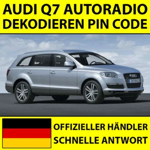✅AUDI Q7 RADIO DEKODIEREN PIN CODE NAVIGATION RNS-E CHORUS CONCERT SYMPHONY✅ - Bild 1 von 4