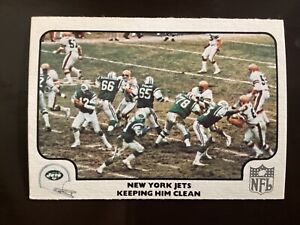 1977 Fleer Football New York Jets #19 Joe Namath Ex