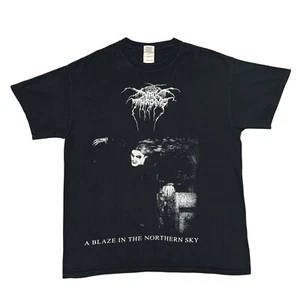 Camisa De Colección Darkthrone Grande Banda de Metal Negro Camiseta Gira Concierto Marduk Y2K - Imagen 1 de 17