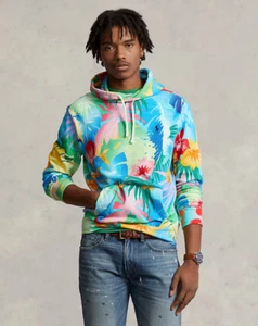 $140 Polo Ralph Lauren Para Hombre Floral Spa Terry Sudadera con Capucha, Multi, XL - Imagen 1 de 3