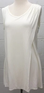 Sophie Max Studio Womens Sleeveless Cross Over Tank Top Viscose Ivory Small NWOT - Picture 1 of 10