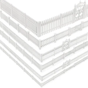 1 Set Unbemalte Spur Modell Zaun Modellbahn Minigardendekor Mini Garten Dekor - Picture 1 of 13