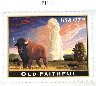 STAMPS SCOTT # 4378 Redwood Forest + # 4379 Old Faithful - Sheets of 4 - Image 1 of 4