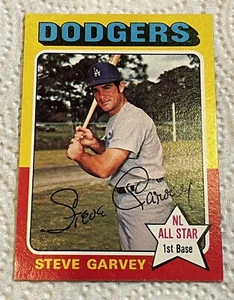 1975 Topps Card #140 Steve Garvey Dodgers NL All Star 1st Base - Picture 1 of 7