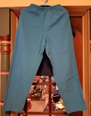 Pantalones Médicos Tafford Azul Claro Elastizados Talla Mediana Foto 1 de 3