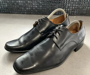 Louis Vuitton Black Real Leather Derby men’s Shoes UK 9 EU 43 - Picture 1 of 12
