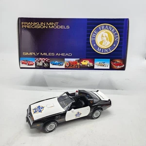 Coche de policía Franklin Mint edición limitada 1977 Trans AM estado 1/24 coleccionistas - Imagen 1 de 22