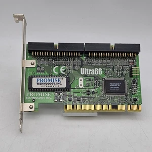 Promise 6001089 Ultra66 V1.12 ATA Dual Channel PCI IDE 2 Port Controller Card  - Picture 1 of 6