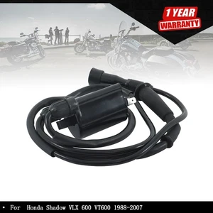 Ignition Coil & Spark Plug Cap For Honda Shadow VLX 600 VT600 1988-2007 - Picture 1 of 11