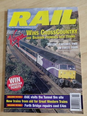 Rail magazine: No. 294: Dec18-31  1996 : DELTIC CATCHES FIRE ON 1ST TOUR :(G) - Image 1 of 4