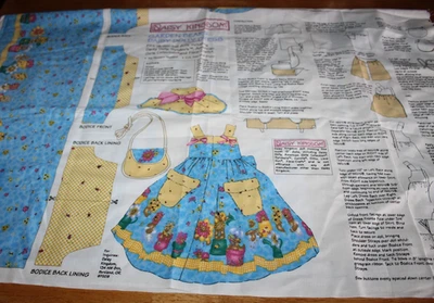 Daisy Kingdom ~ "GARDEN BEARS" VESTIDO DE COSTURA/CORTE DE MARIPOSA MARGARITA para muñecas de 18-20" #3658 Foto 1 de 4