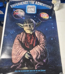 Póster trilogía original Star Wars 1996 vintage Yoda Dorito/Lays 24x36 - Imagen 1 de 10
