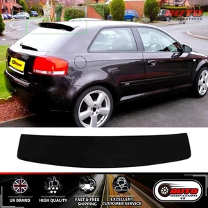 Audi A3 8P 3 Türer S3 Style Glanz Schwarz Heck Dach Spoiler Kofferraum Flügel Lippe 2003-13 - Bild 1 von 7