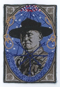 WORLD SCOUT FOUNDER - USA BOY SCOUTS OF AMERICA (BSA) BADEN POWELL BP Patch - Picture 1 of 2