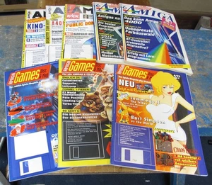 8x Zeitschrift Amiga Games, Amiga Plus, Amiga Magazin - Bild 1 von 9