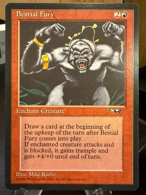MTG Magic the Gathering Alliances Bestial Fury - Image 1 of 2