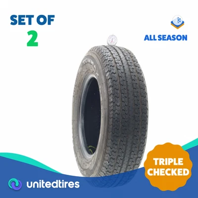Set of (2) Used ST 205/75R14 Power King Towmax STR II 100/96L - 7.5/32 - Image 1 of 4