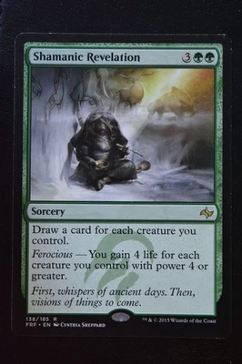 Magic The Gathering MTG SHAMANIC REVELATION Fate Reforged LP Lightly Played - Image 1 of 2
