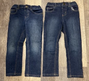 Garanimals Boys Size 5T Denim Blue Jeans Lot of 2 Pairs Dark Wash - Picture 1 of 8